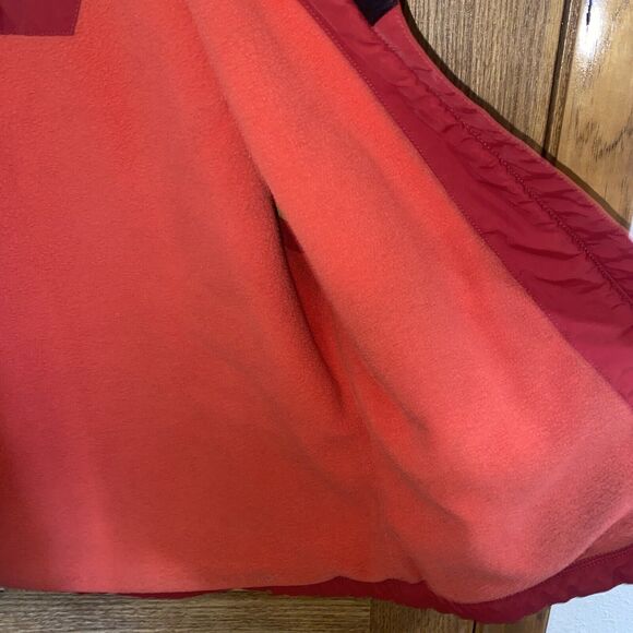 LL Bean Vest Women’s Large Reg Fit Red Fleece Lined Zip Pockets Gorp (read) - Picture 8 of 8
